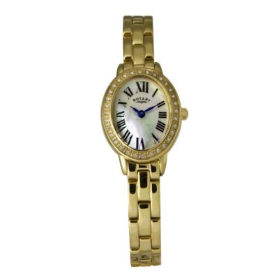Rotary Ladies' Golden Oval Dial Bracelet Watch - Product number 9553436
