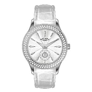 Rotary Ladies' White Dial Strap Watch