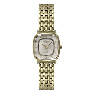 Rotary Ladies' Cream Mother Of Pearl Cushion Dial Watch