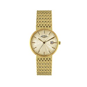 Rotary Men's Gold-Plated Bracelet Watch