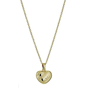 Bonded Together Silver & 9ct Yellow Gold 18 Heart PendantBonded Together Silver & 9ct Yellow Gold 18