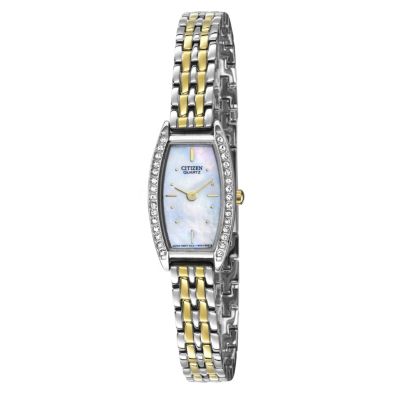 Citizen Ladies' Quartz Two Colour Stone Set Bracelet Watch - Product number 9561285