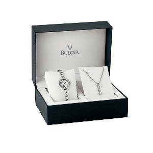 Bulova Ladies' Watch & Pendant Gift Set