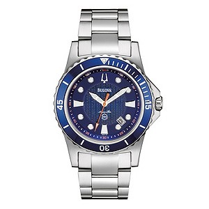 Bulova Marine Star Men's Blue Dial Bracelet Watch