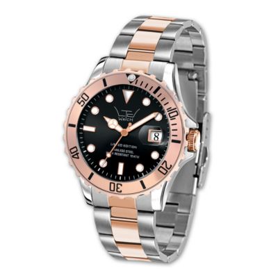 Limited Men's Stainless Steel & Rose Trim Bracelet Watch - Product number 9563474