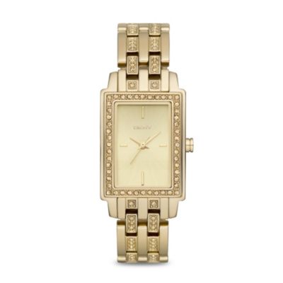 DKNY Ladies' Champagne Dial Stone Set Bracelet Watch - Product number 9563679