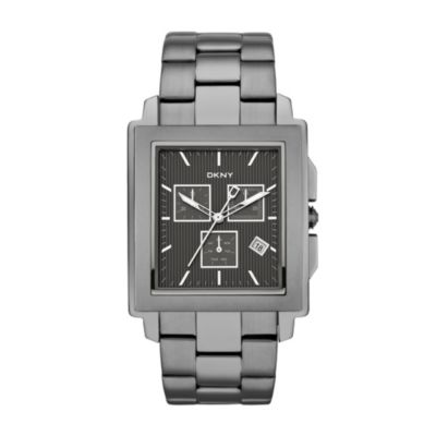 DKNY Men's Chronograph Gunmetal Grey Bracelet Watch - Product number 9563725