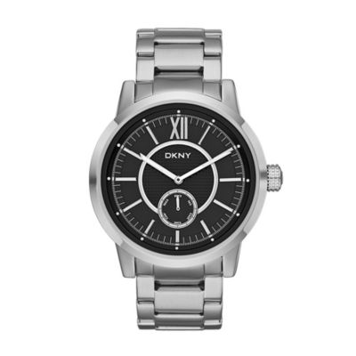 DKNY Men's Black Dial Stainless Steel Bracelet Watch - Product number 9563733