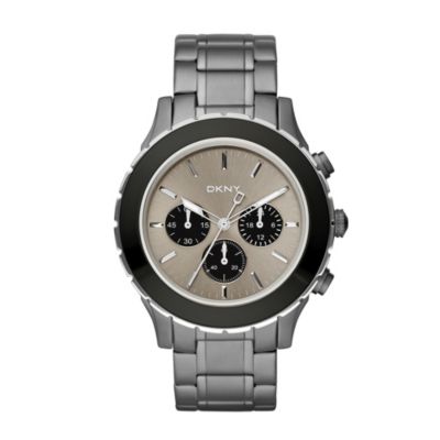 DKNY Men's Chronograph Warm Grey Bracelet Watch