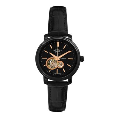 Rotary Jura Men's Black Strap Watch