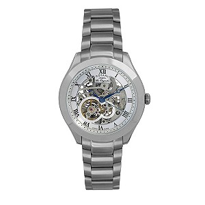Rotary Jura Men's Stainless Steel Skeleton Bracelet WatchRotary Jura Men's Stainless Steel Skeleton