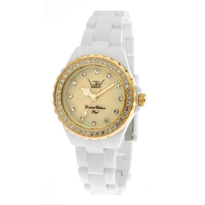 Limited Gold Mother Of Pearl White Bracelet Watch - Product number 9570772