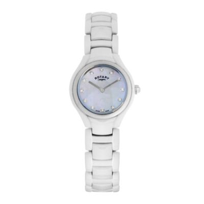 Rotary Ladies' White Ceramic Bracelet Watch - Product number 9571973