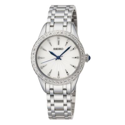 Seiko Ladies' Stone Set Stainless Steel Bracelet Watch - Product number 9572600