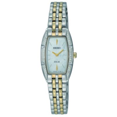 Seiko Solar Ladies' Diamond Set Two Colour Bracelet Watch - Product number 9572643