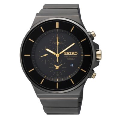 Seiko Men's Chronograph Black Bracelet Watch - Product number 9573704
