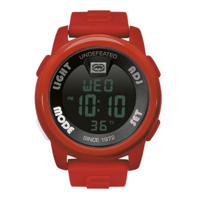 Marc Ecko Men's Red Resin Strap Digital Watch