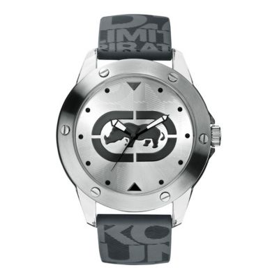 Marc Ecko Grey Silicone Strap Watch