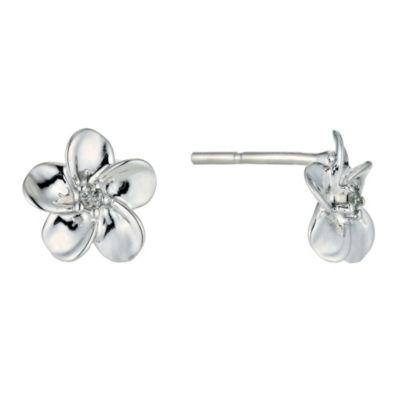 Forget me not Sterling Silver Flower Stud Earrings