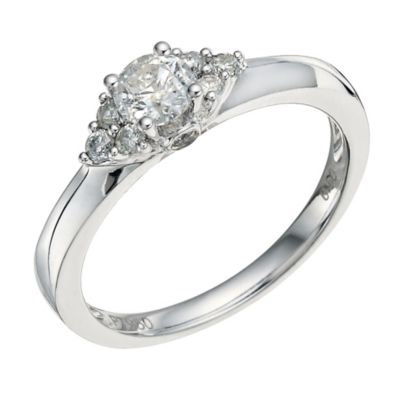 Platinum Half Carat Diamond Ring - Product number 9577025
