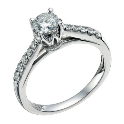 18ct White Gold 3/4 Carat Diamond Solitaire - Product number 9577858