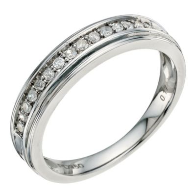 Palladium 950 1/6 Carat Diamond Eternity Ring