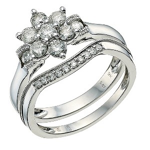 Perfect Fit 9ct White Gold 3/4 Carat Diamond Ring
