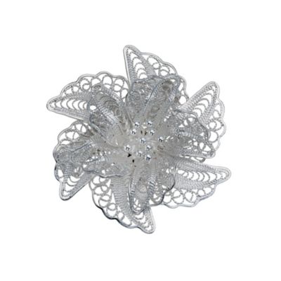 Petali Di Amore Silver Flower Brooch - Product number 9592407