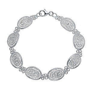 Petali Di Amore Silver Oval Bracelet