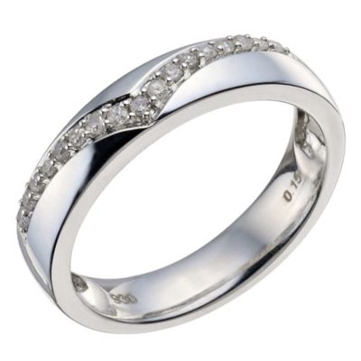 Argentium Silver & Diamond Band - Product number 9595678