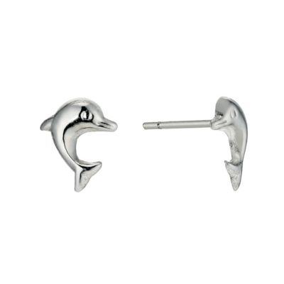 Silver Dolphin Stud Earrings - Product number 9596259