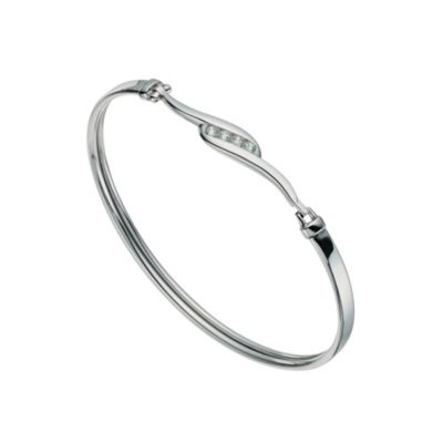 Silver Four Stone Bangle - Product number 9596909