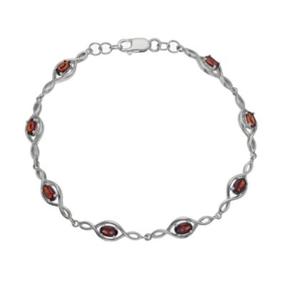 Silver & Garnet Bracelet - Product number 9596968