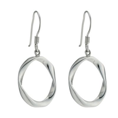 Silver Round Drop Earrings - Product number 9597379