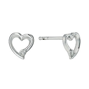 Silver Heart Earrings
