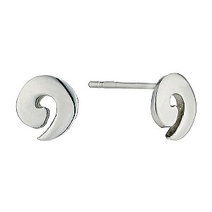 Silver Swirl Earrings