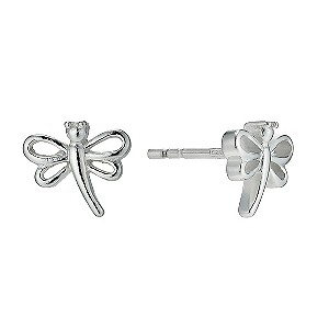 Silver Dragonfly Earrings