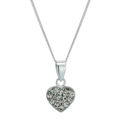 Silver & Crystal Heart PendantSilver & Crystal Heart Pendant