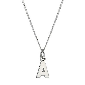 H Samuel Sterling Silver Initial A Pendant
