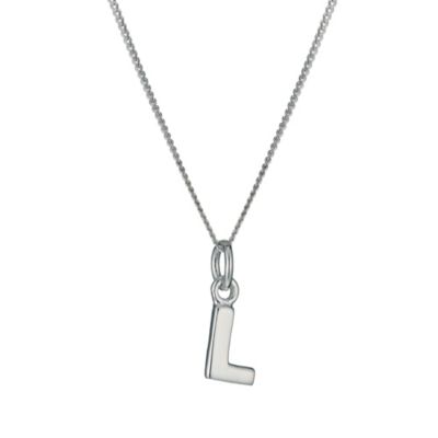 H Samuel Sterling Silver Initial L Pendant