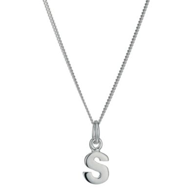 H Samuel Sterling Silver Initial S Pendant