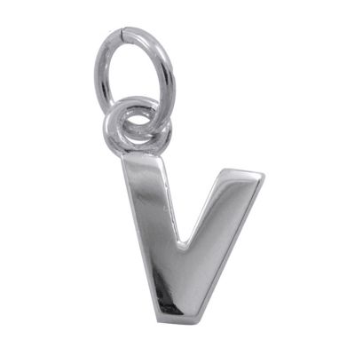 H Samuel Sterling Silver Initial V Pendant