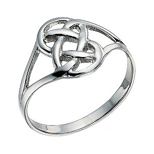Sterling Silver Celtic Ring Size P
