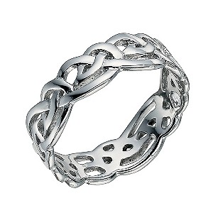 Sterling Silver Celtic Band Size L