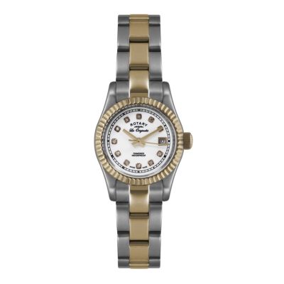 Rotary Ladies' Diamond Dial Two Colour Bracelet Watch