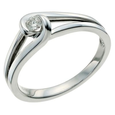 Love's Embrace sterling silver diamond ring - Product number 9614702