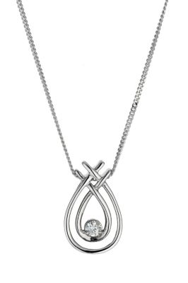 Silver & diamond pendant - Product number 9616454
