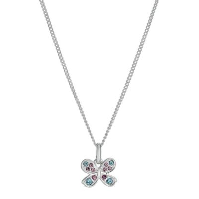 Children's 14" Crystal Butterfly Pendant - Product number 9617027