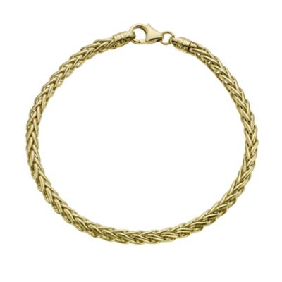9ct yellow gold spiga bracelet Ernest Jones