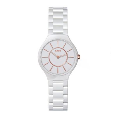 Rado True Thinline white ceramic bracelet watch - S - Product number 9620583